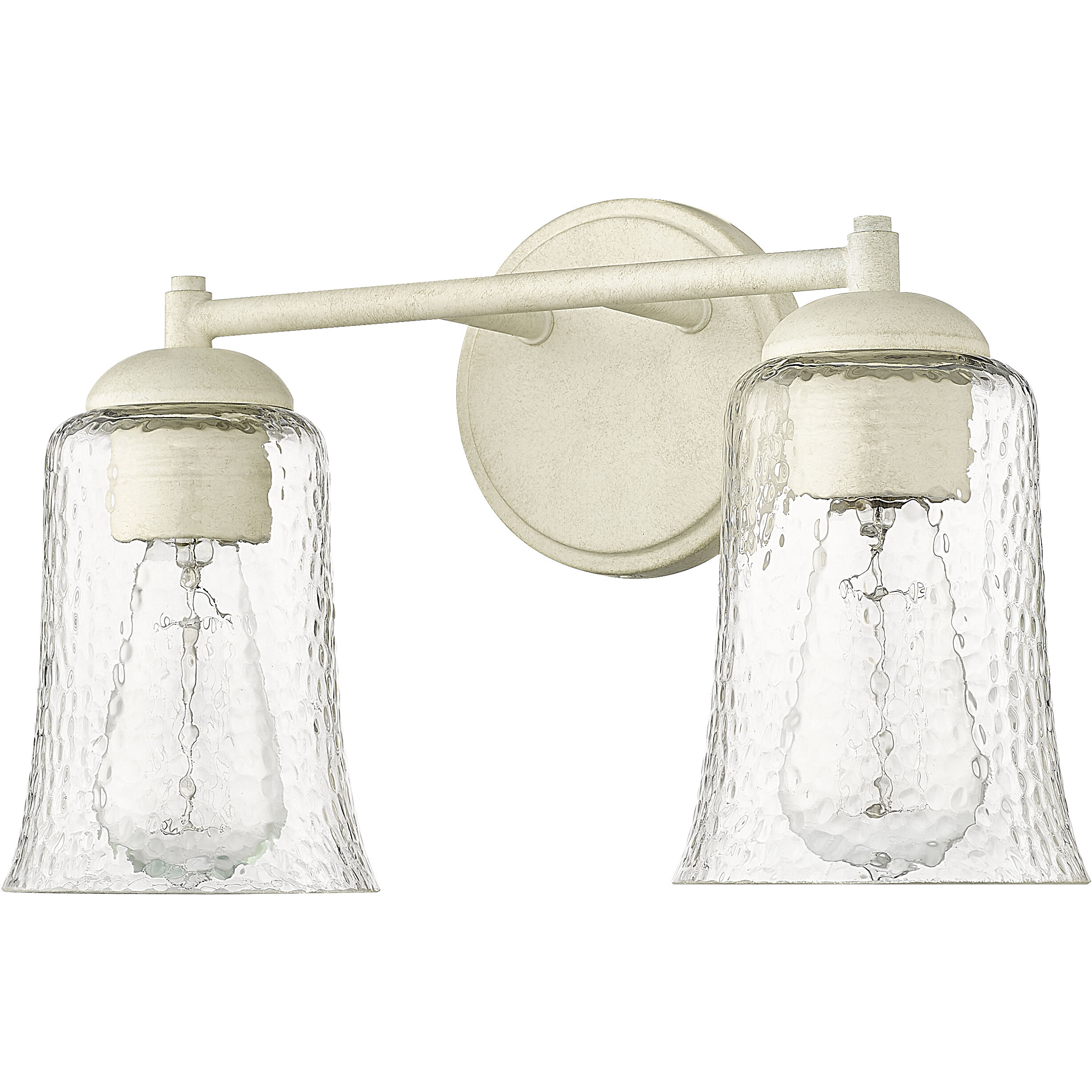 Abilene 2 Light 15 inch Cottage White Vanity Light Wall Light
